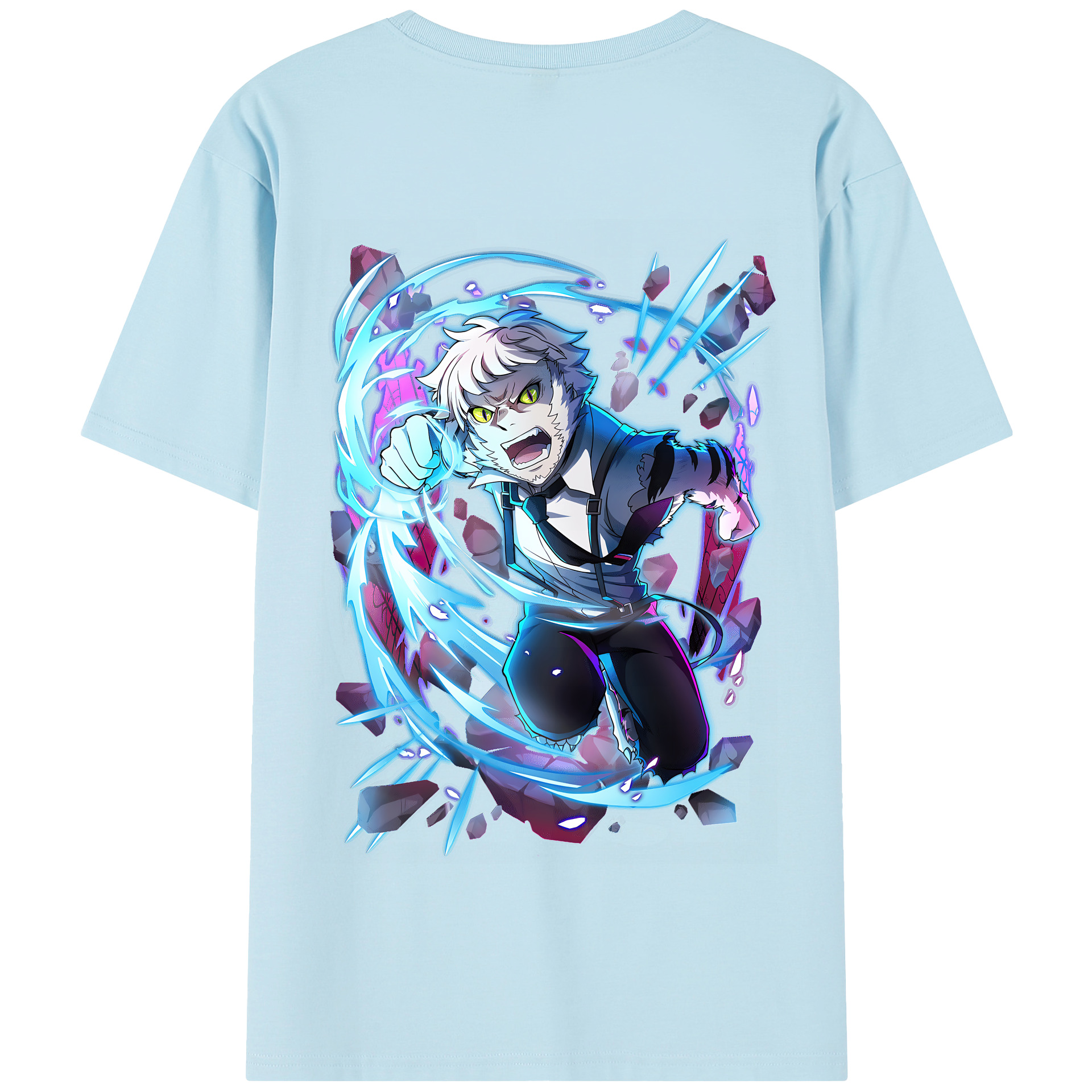 （画像用） 文豪ストレイドッグス Bungo Stray Dogs 綿100％半袖Tシャツ（背面プリント）
